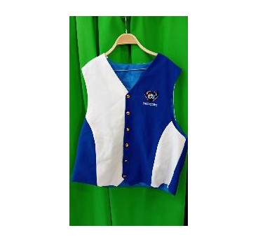 -CHALECO CABALLERO BLANCO Y AZUL XXL