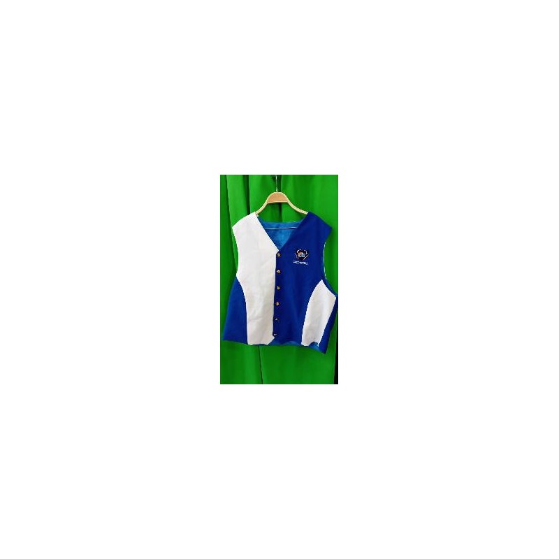 -CHALECO CABALLERO BLANCO Y AZUL XXL