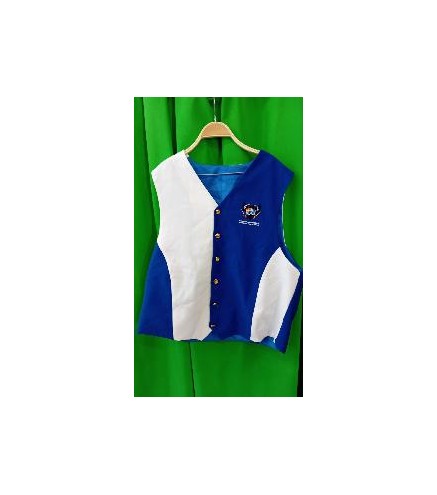-CHALECO CABALLERO BLANCO Y AZUL XXL