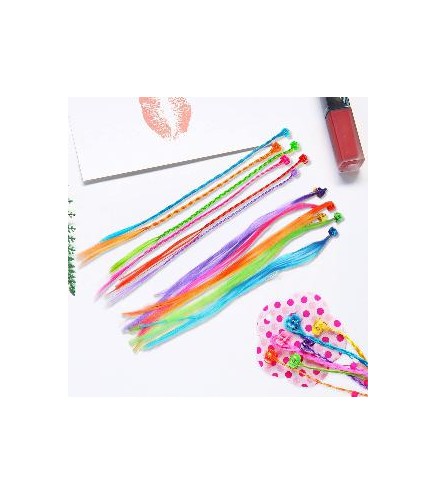 -EXTENSION TRENZAS CON 6 PINZAS DE COLORES