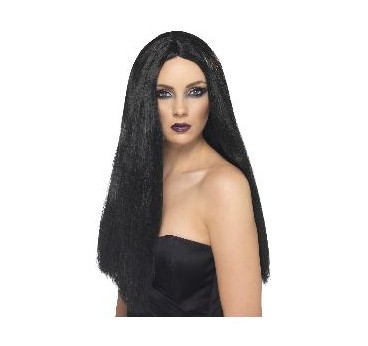 -PELUCA LISA Y LARGA NEGRA
