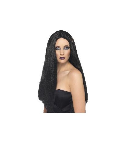 -PELUCA LISA Y LARGA NEGRA