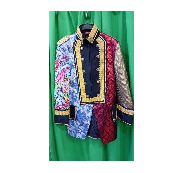 -CHAQUETA PATCHWORK L