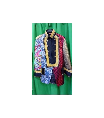 -CHAQUETA PATCHWORK L