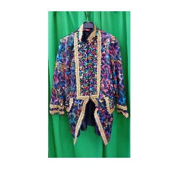 -CHAQUETA MOTEADA LENTEJUELAS XL