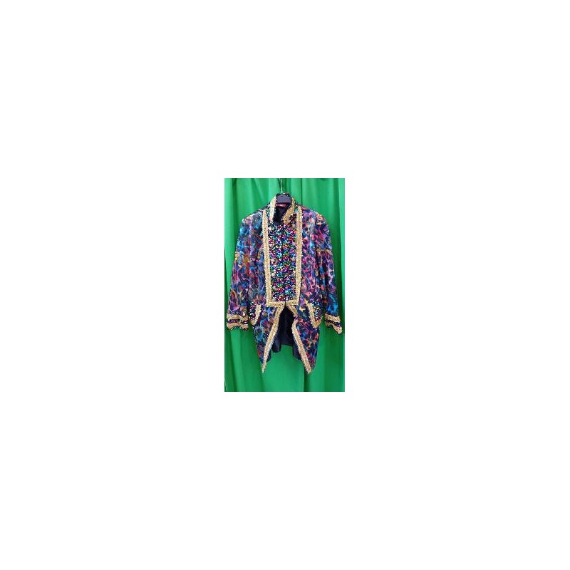 -CHAQUETA MOTEADA CON LENTEJUELAS XL