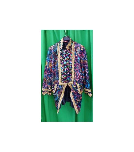 -CHAQUETA MOTEADA LENTEJUELAS XL