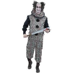 -DISFRAZ PAYASO VINTAGE OSCURO L