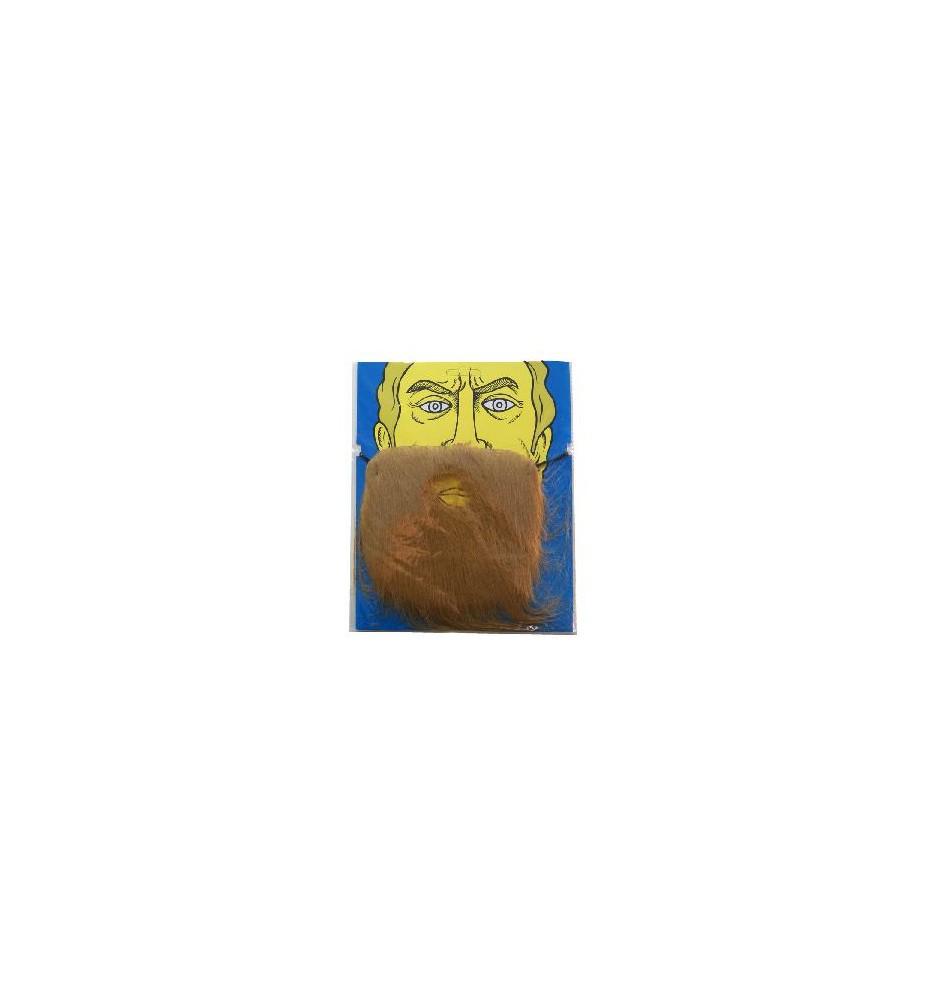 -BIGOTE Y BARBA ESPESO CASTAÑO