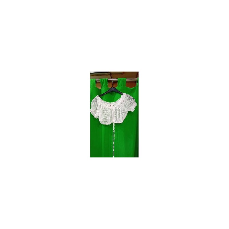 -BLUSA TOP ENCAJE BLANCA TIROLESA 36