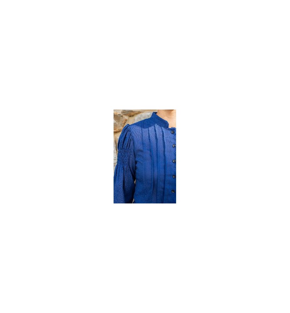 -CAMISA REGIONAL LINO AZUL M