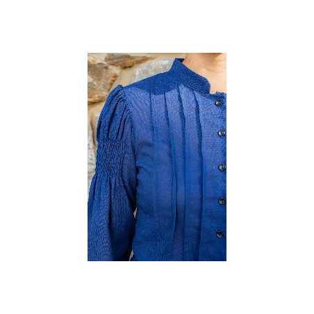 -CAMISA REGIONAL LINO AZUL M
