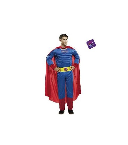 -DISFRAZ SUPERMAN MUSCULOSO XL