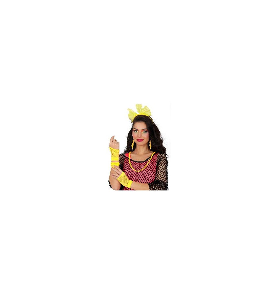 -SET AÑOS 80 5PCS AMARILLO
