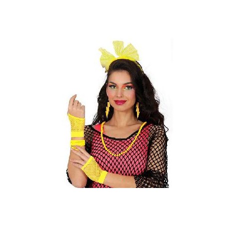 -SET AÑOS 80 5PCS AMARILLO