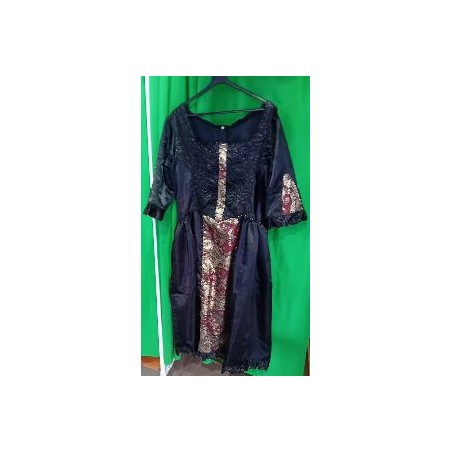 -VESTIDO GOTICO NEGRO BROCADO 48
