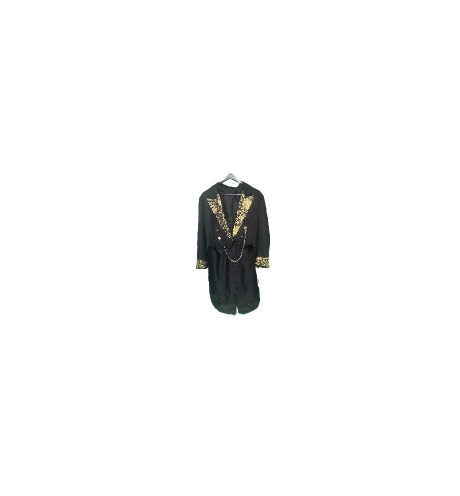 -CHAQUETA FRAC NEGRA STEAMPUNK S