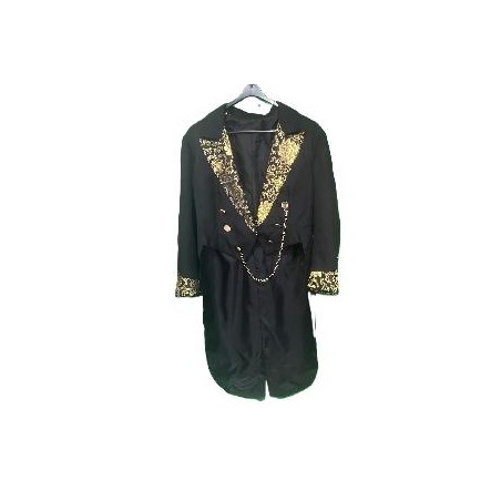 -CHAQUETA FRAC NEGRA STEAMPUNK S