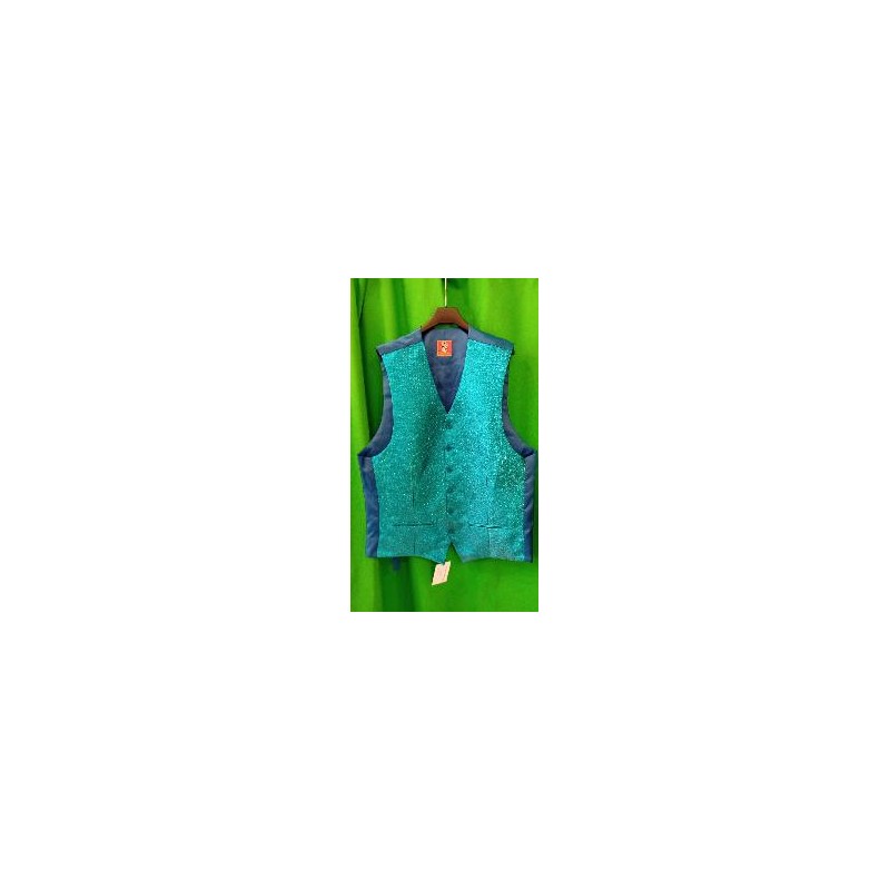 -CHALECO CABALLERO AZUL CON BRILLOS 52