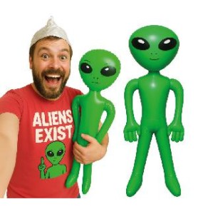 -ALIEN HINCHABLE VERDE 85 CM