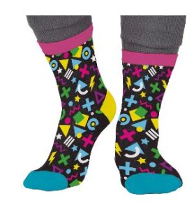 -CALCETINES 80s NEGRO 42 - 48