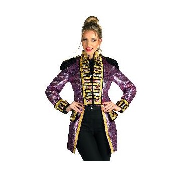 -CHAQUETA REGENCIA METALICA ROSADA XS