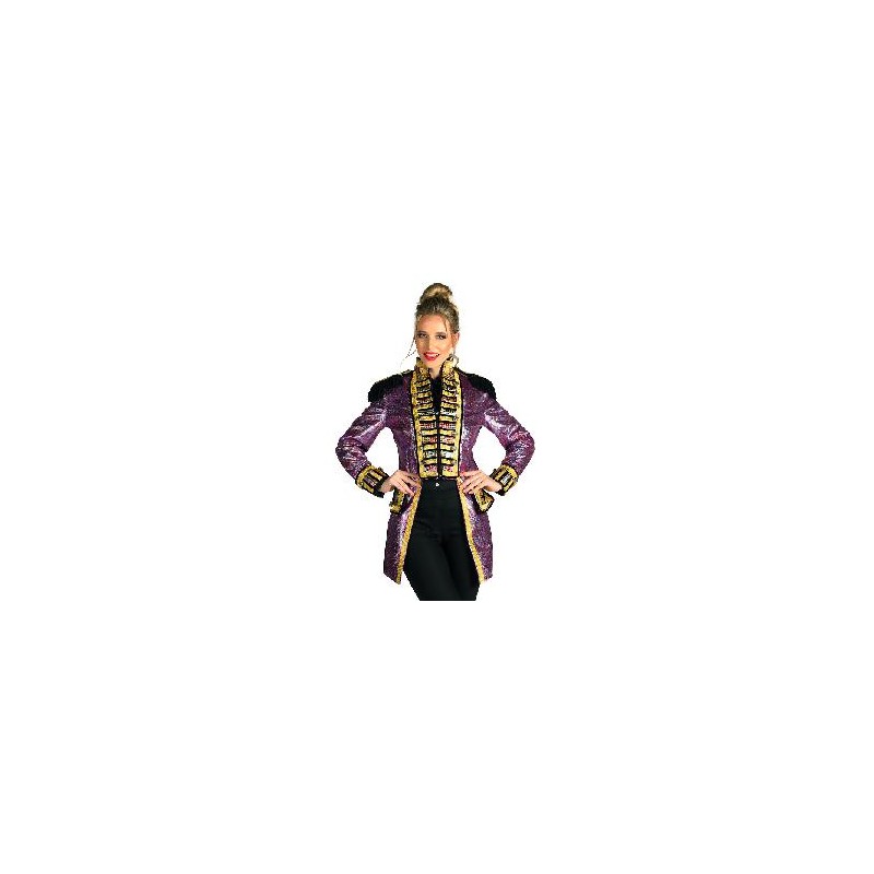 -CHAQUETA REGENCIA METALICA ROSADA XS