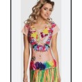 -CAMISETA LARGA MUJER HAWAIANA M
