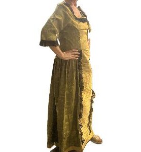 -VESTIDO DAMA DORADOS 46