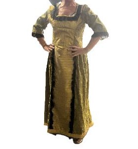 -VESTIDO DAMA DORADOS 46