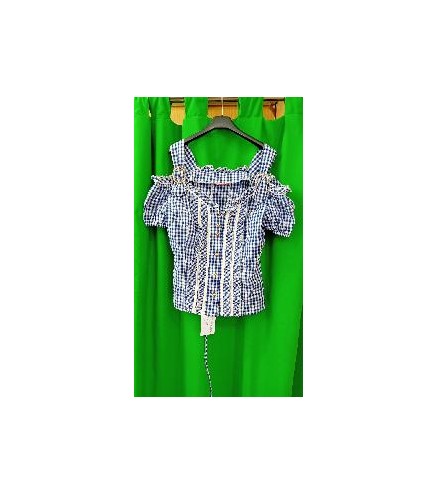 -BLUSA A CUADROS AZUL TIROLESA S