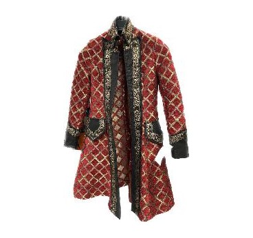 CHAQUETA DELUXE DE ROMBOS ROJA S