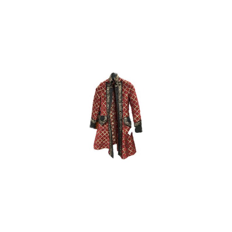 CHAQUETA DELUXE DE ROMBOS ROJA S