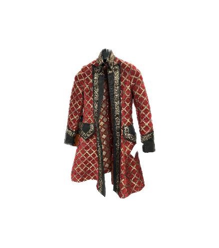CHAQUETA DELUXE DE ROMBOS ROJA S
