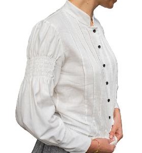 -CAMISA REGIONAL LINO BLANCA XL