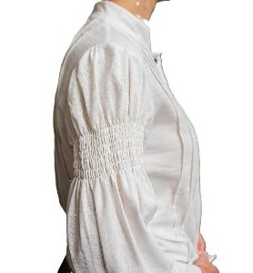 -CAMISA REGIONAL LINO BLANCA XL