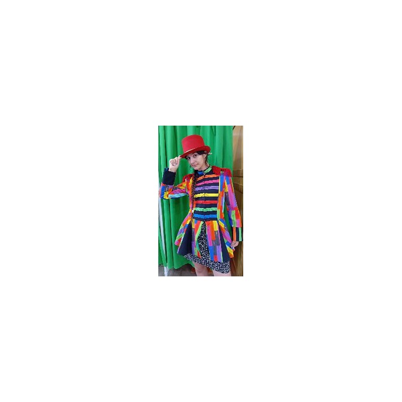 -CHAQUETA MULTICOLOR DE CREMALLERAS XS