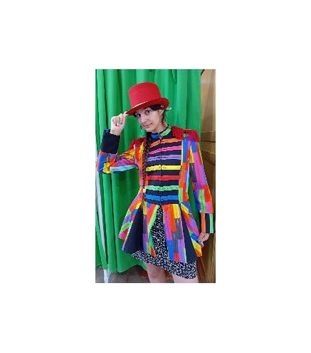 -CHAQUETA MULTICOLOR DE CREMALLERAS XS