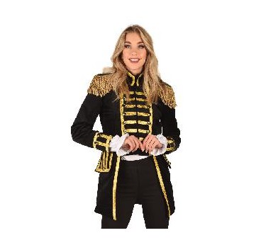 -CHAQUETA MUJER DE LUJO MILITAR SIGLO XVIII XL
