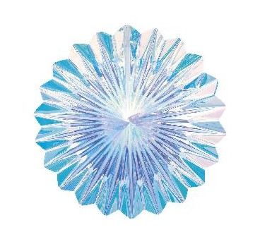 -ABANICO IRIDISCENTE 30 CM