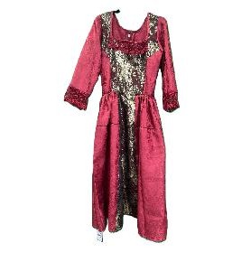 -VESTIDO MEDIEVAL GRANATE 40