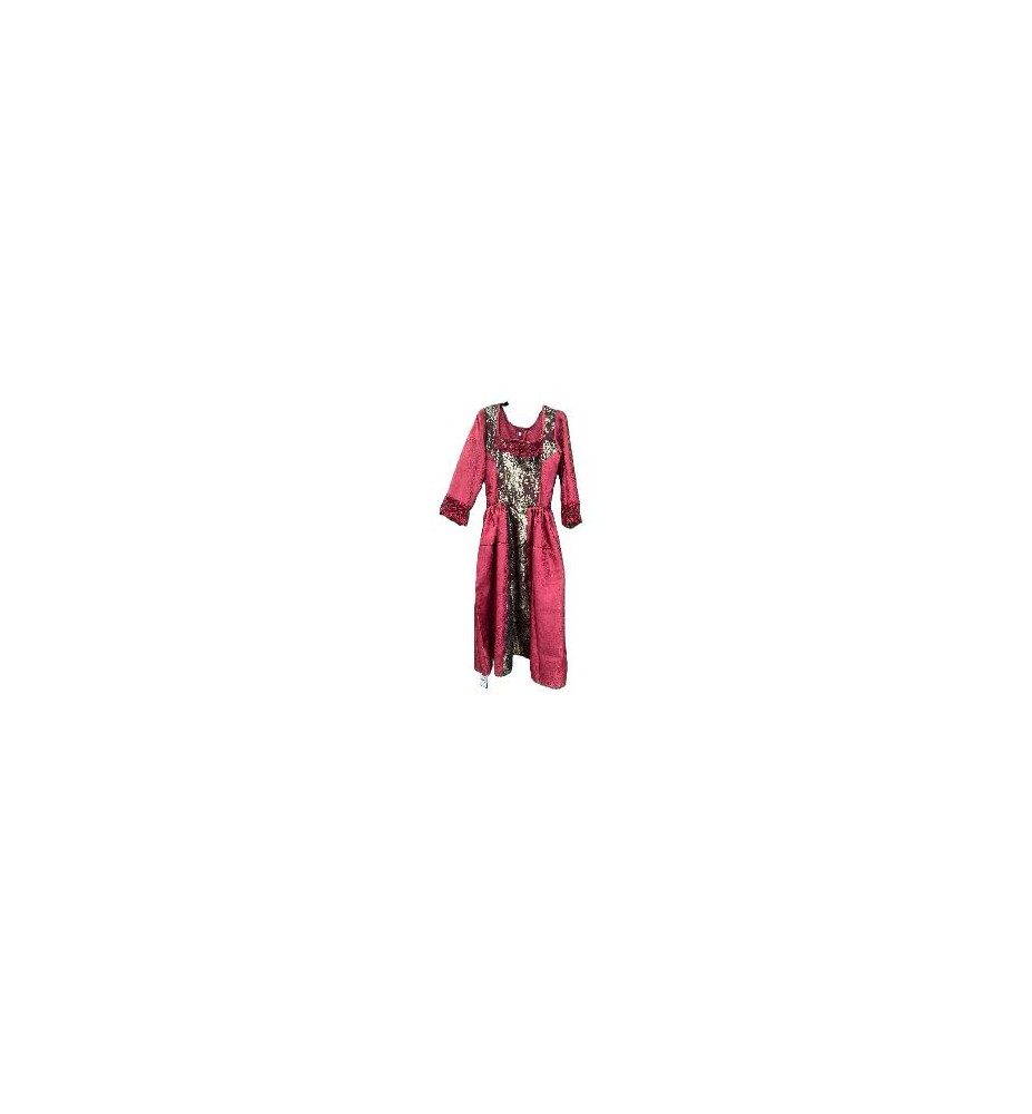 -VESTIDO MEDIEVAL GRANATE 40