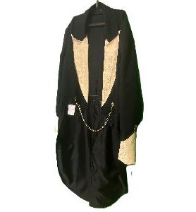 -CHAQUETA FRAC NEGRA STEAMPUNK 54