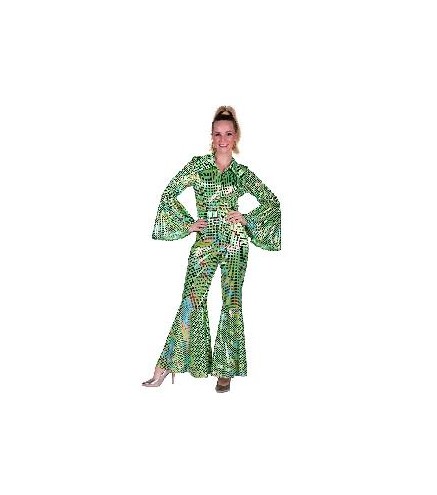 -DISFRAZ DISCO BUZO MUJER VERDE XL