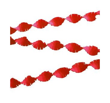 GUIRNALDA CREPE ROJO