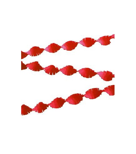 GUIRNALDA CREPE ROJO