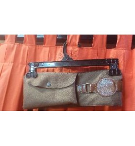 -CINTO MEDIEVAL MARRÓN CON CARTERA T-M