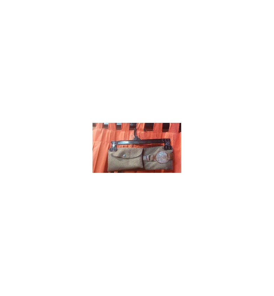 -CINTO MEDIEVAL MARRÓN CON CARTERA T-M