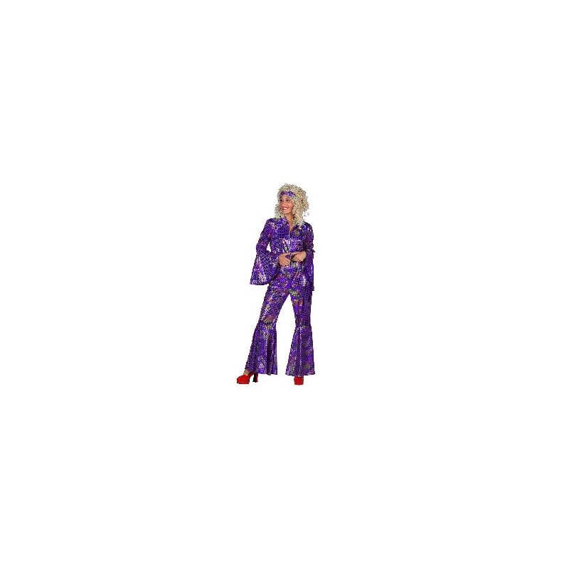 -DISFRAZ DISCO BUZO MUJER MORADO M