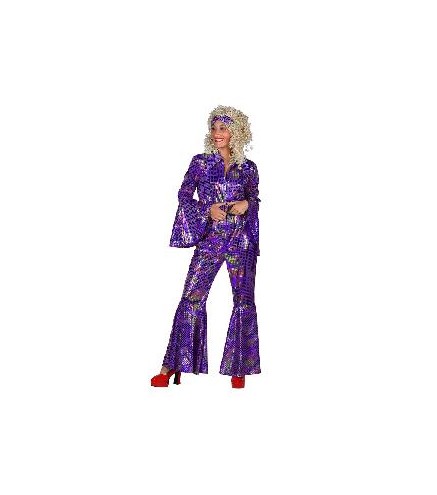 -DISFRAZ DISCO BUZO MUJER MORADO M